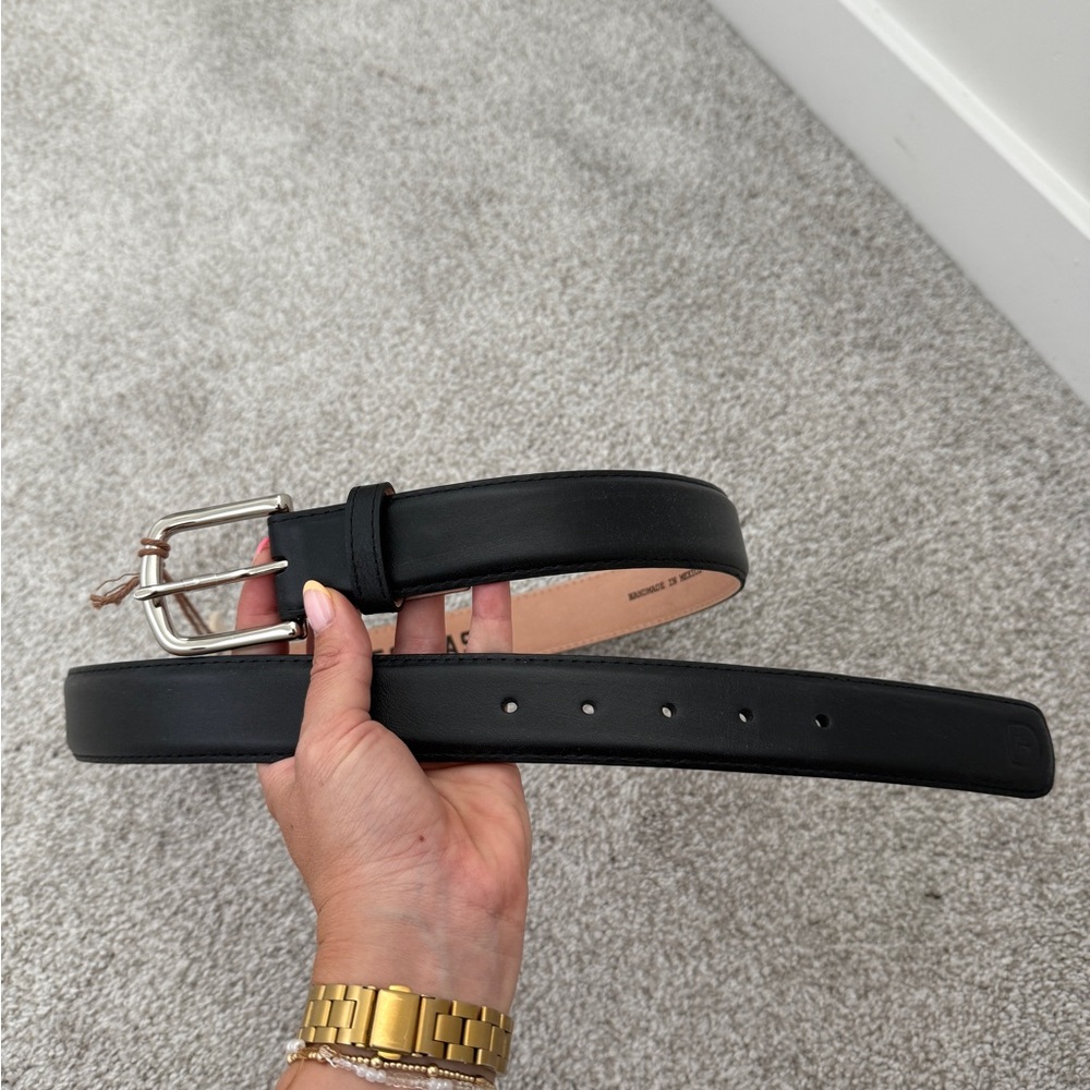 Tecovas Black Leather Men’s Calfskin Belt